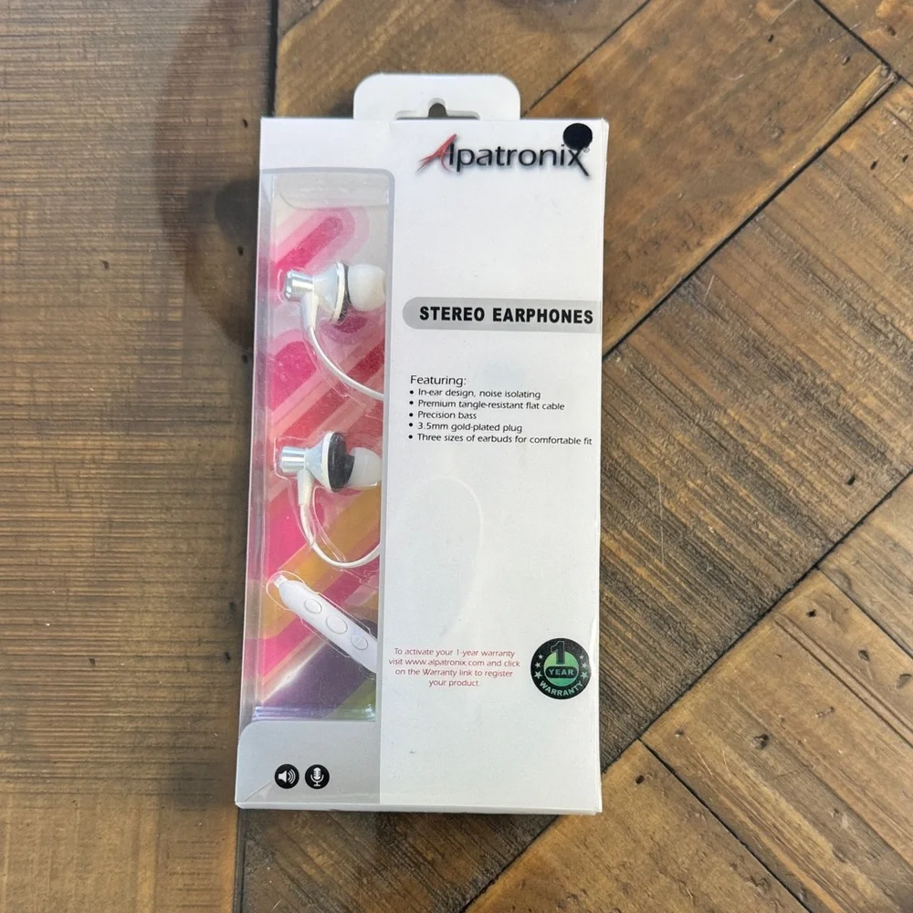 Stereo Earphones - Black and Silver